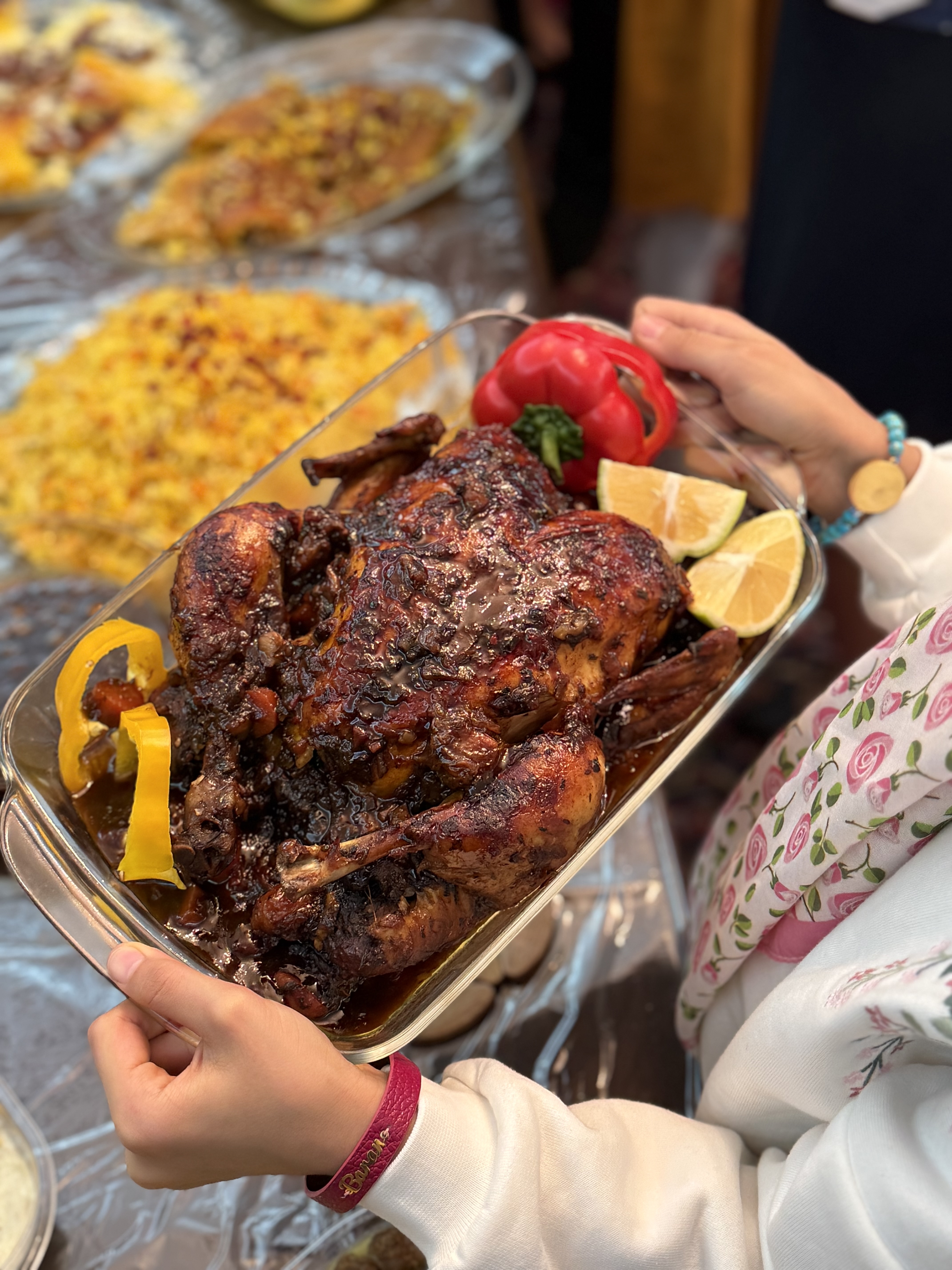 مرغ شکم پر آماده