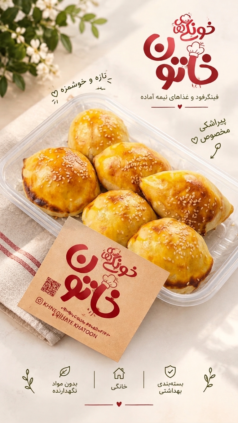 پیراشکی مرغ نیمه آماده